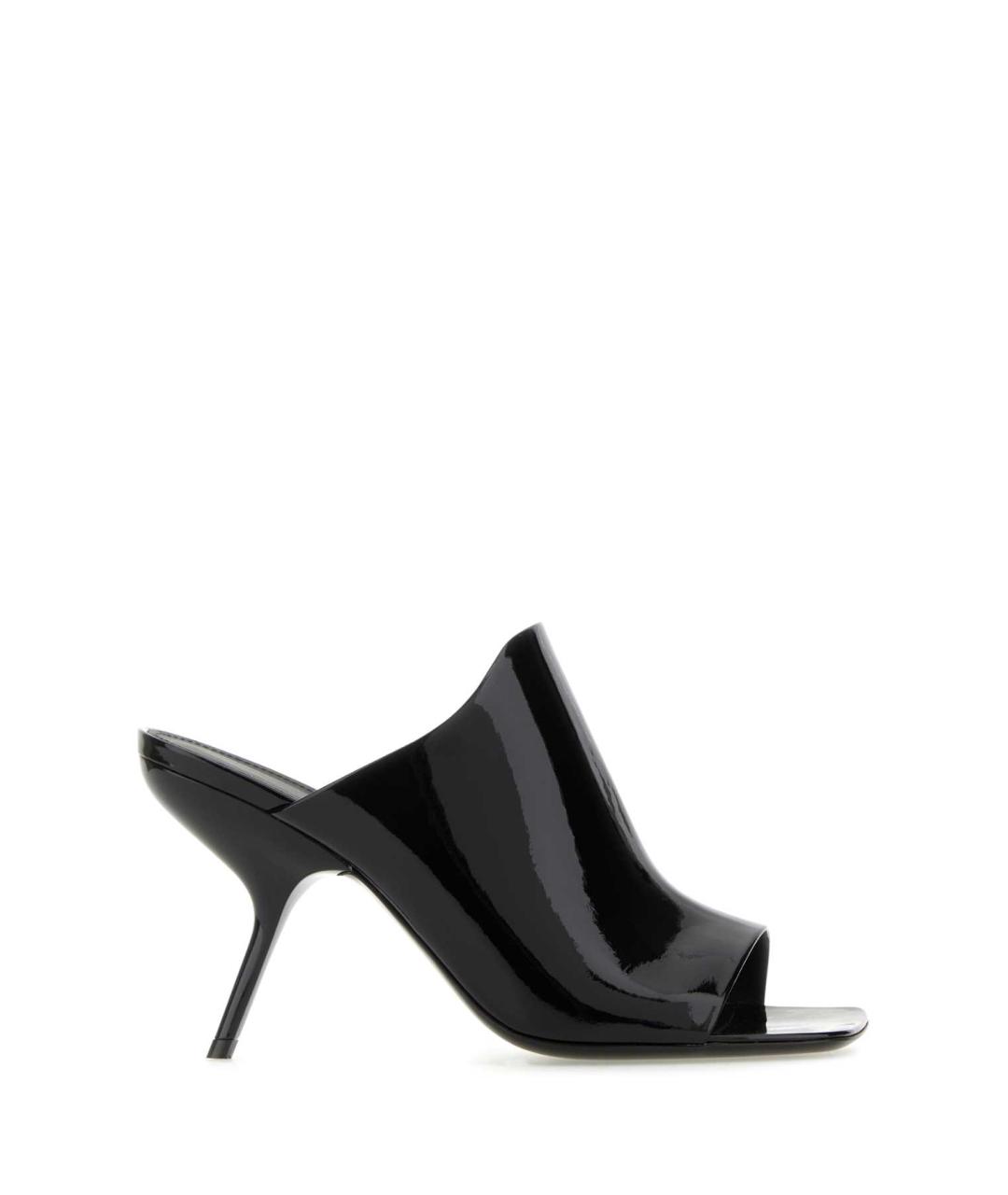FERRAGAMO Черные кожаные мюли, фото 1