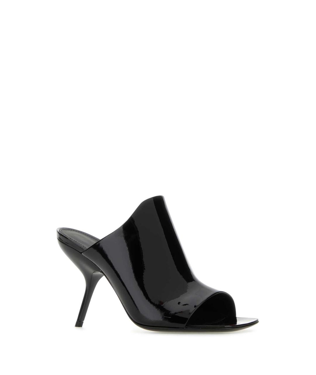 FERRAGAMO Черные кожаные мюли, фото 2