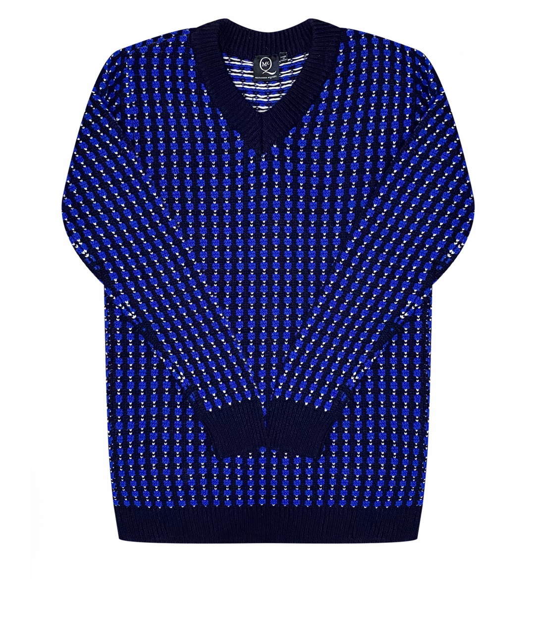 ALEXANDER MCQUEEN Синий шерстяной джемпер / свитер, фото 1