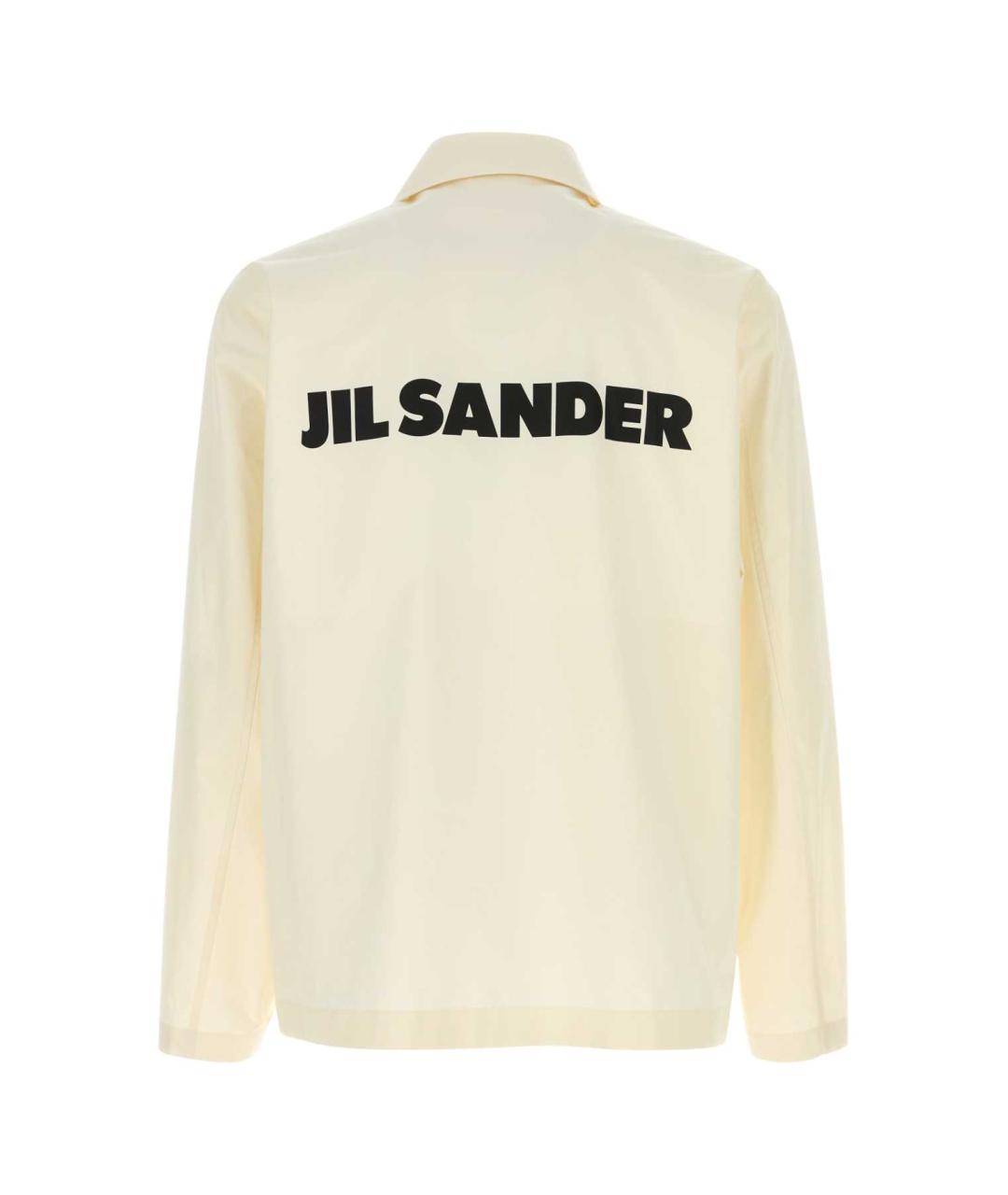 JIL SANDER Белая хлопковая куртка, фото 2