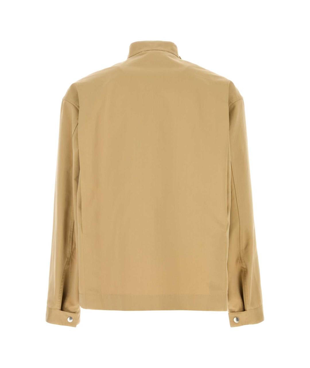 JIL SANDER Бежевая хлопковая куртка, фото 2