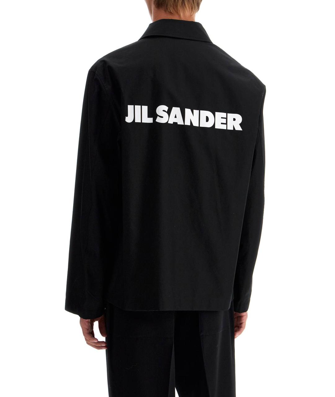 JIL SANDER Черная хлопковая куртка, фото 3