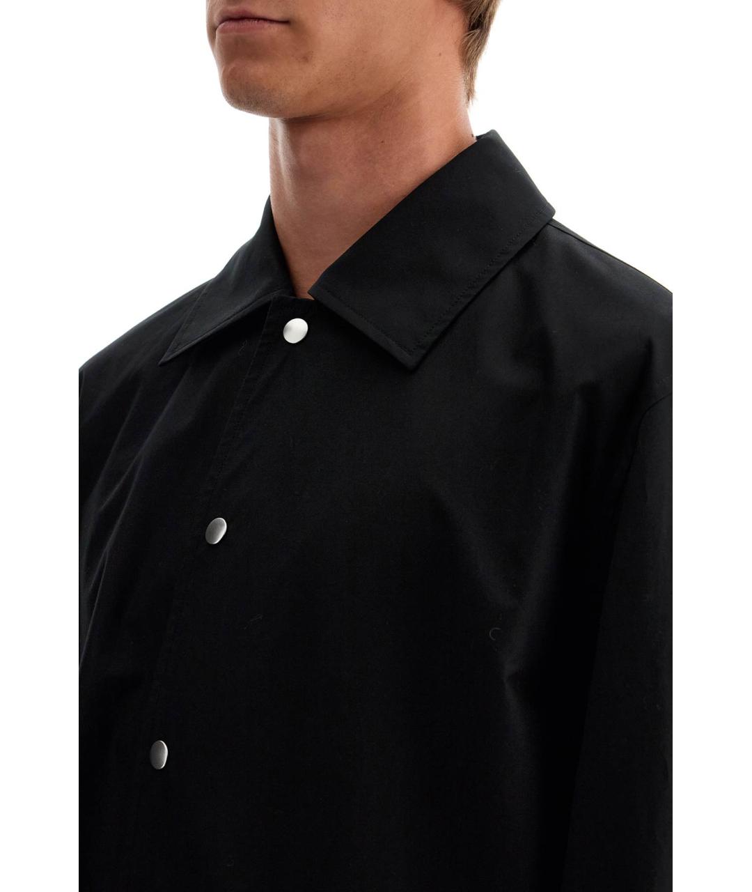 JIL SANDER Черная хлопковая куртка, фото 4
