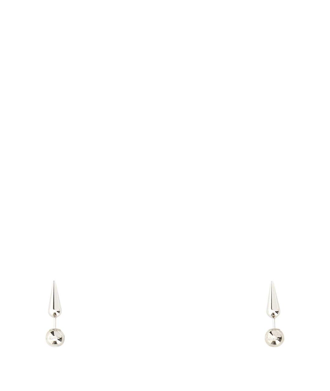 JIL SANDER Серебряные металлические серьги, фото 3