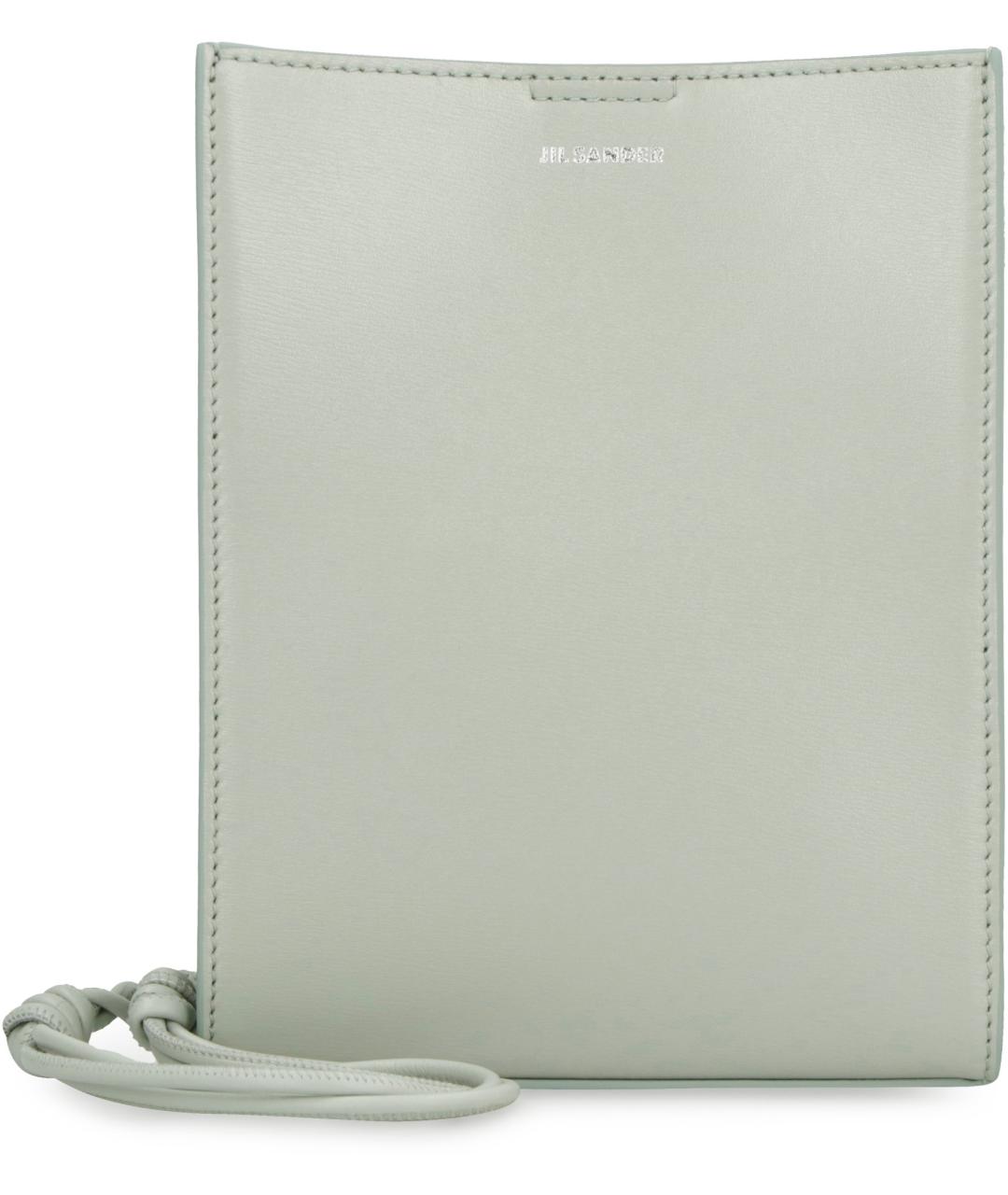 JIL SANDER Зеленая кожаная сумка через плечо, фото 2