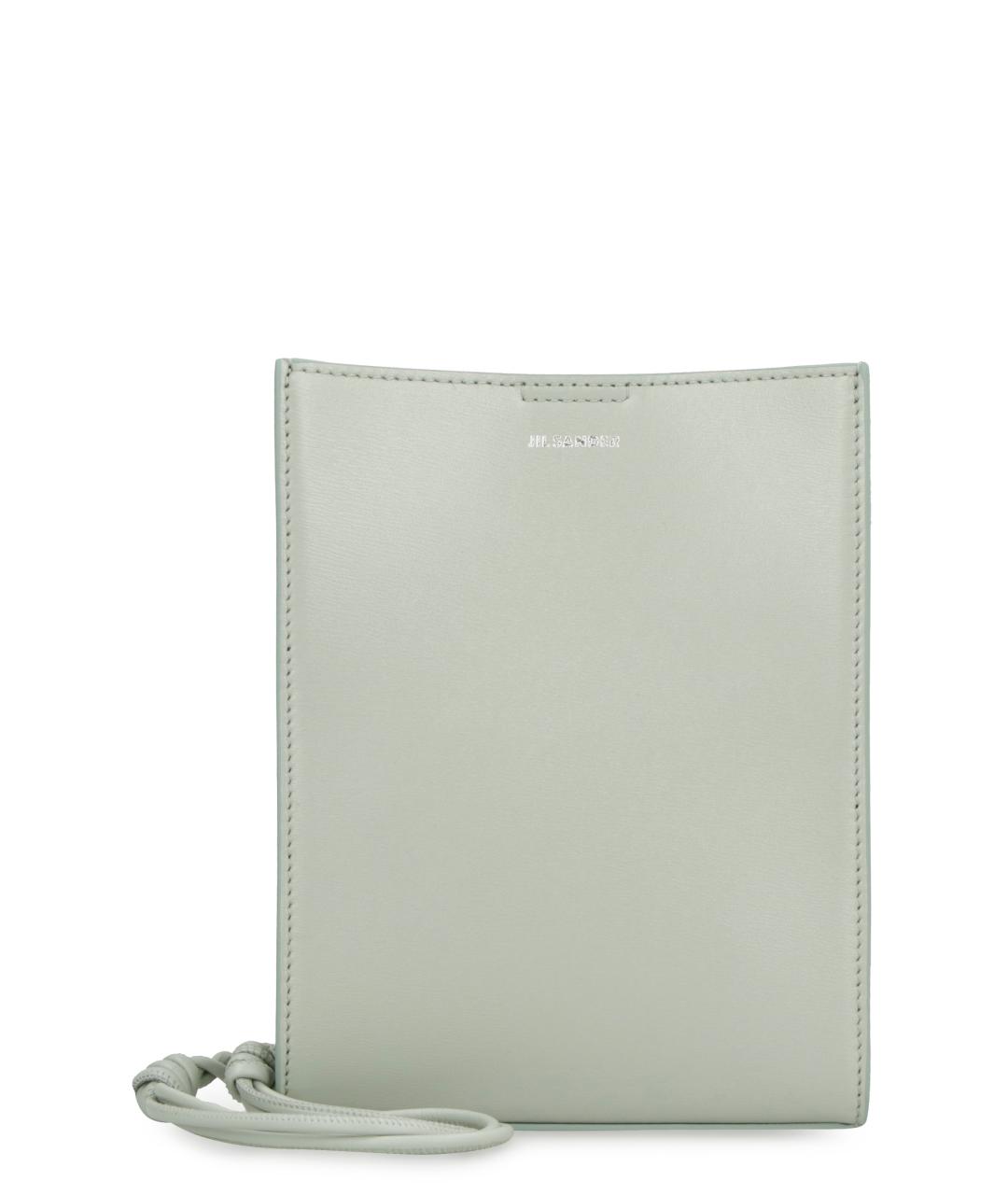 JIL SANDER Зеленая кожаная сумка через плечо, фото 1