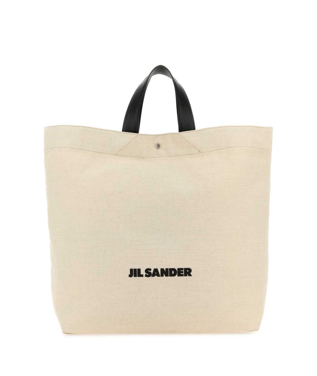 JIL SANDER Бежевая хлопковая сумка тоут, фото 1