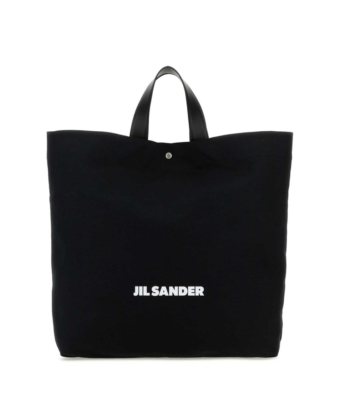 JIL SANDER Черная тканевая сумка тоут, фото 1