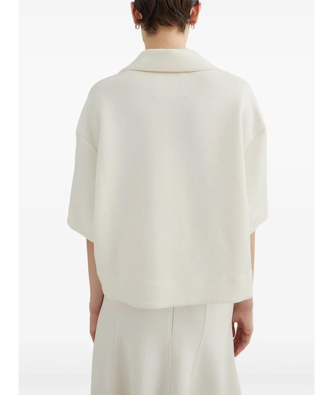 JIL SANDER Белая вискозная футболка, фото 2