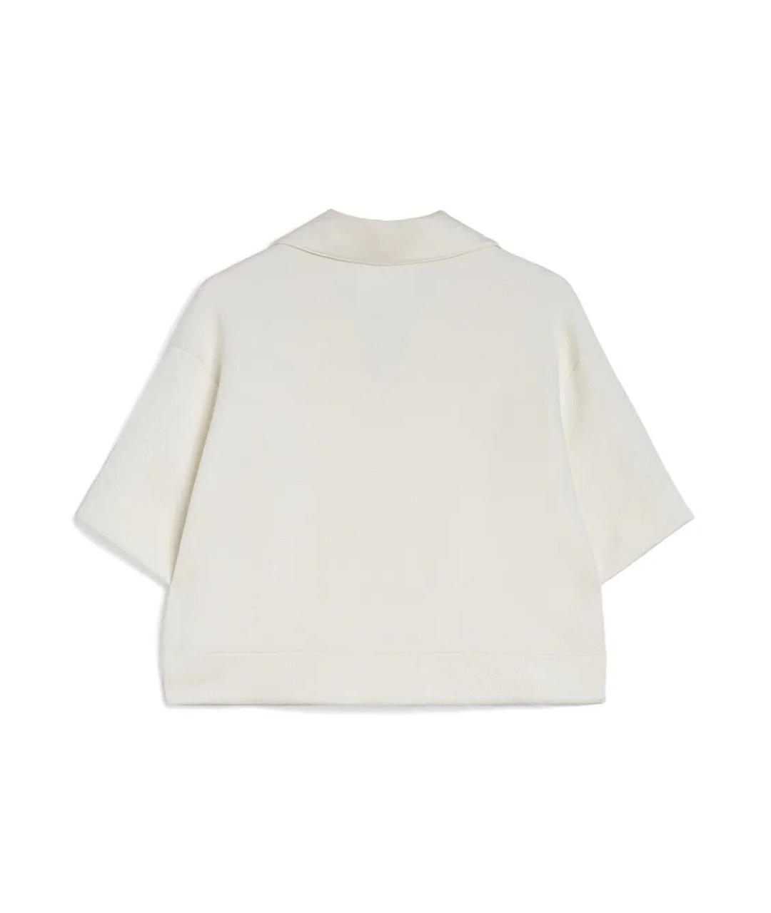 JIL SANDER Белая вискозная футболка, фото 3