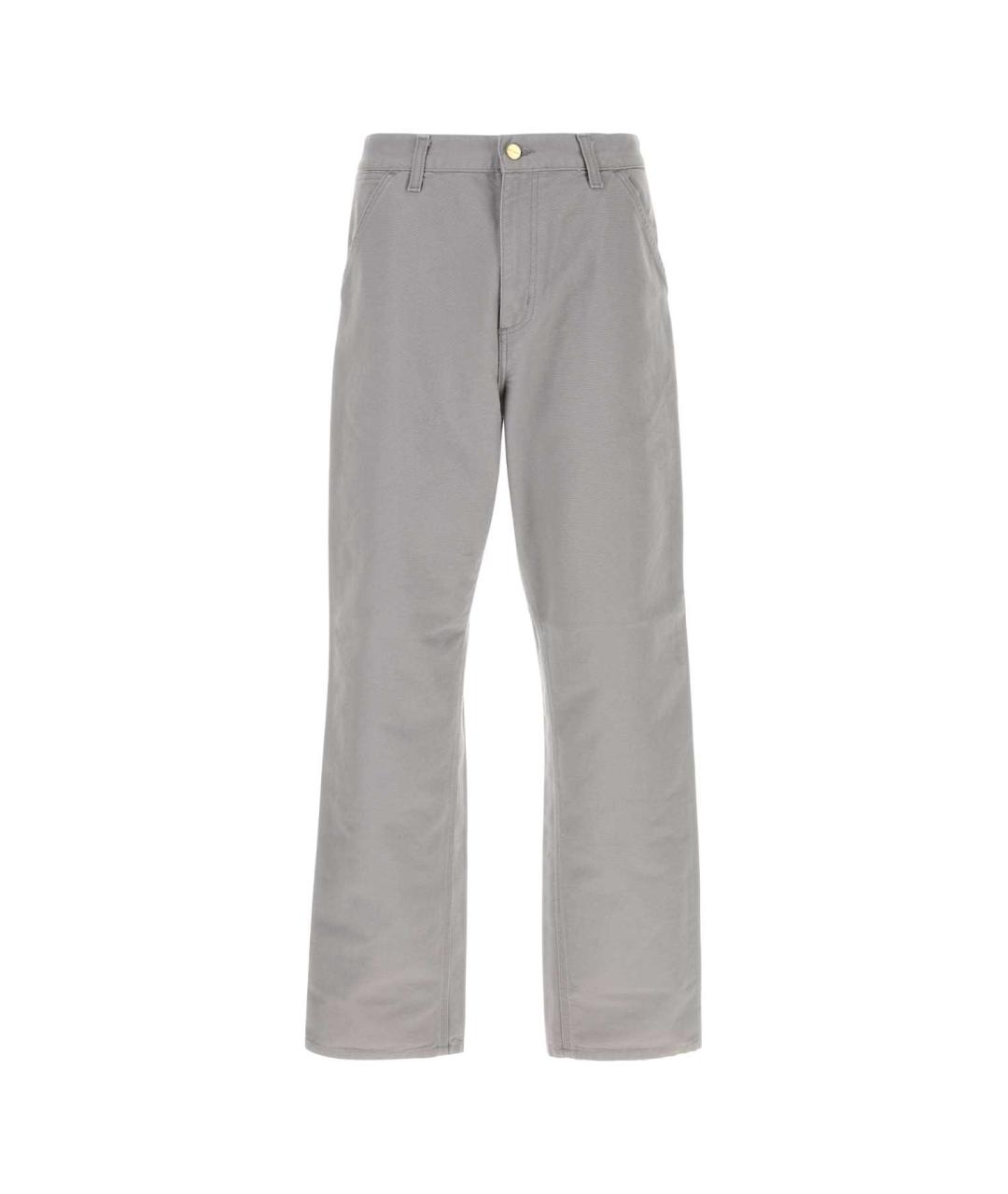 CARHARTT WIP Серые хлопковые прямые джинсы, фото 1