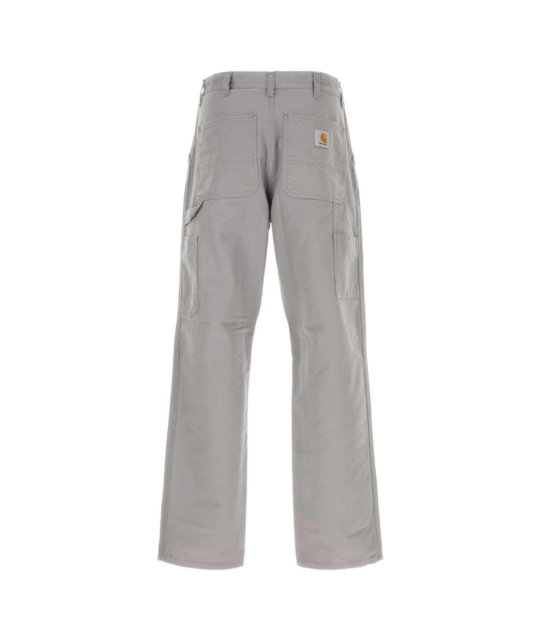 CARHARTT WIP Серые хлопковые прямые джинсы, фото 2