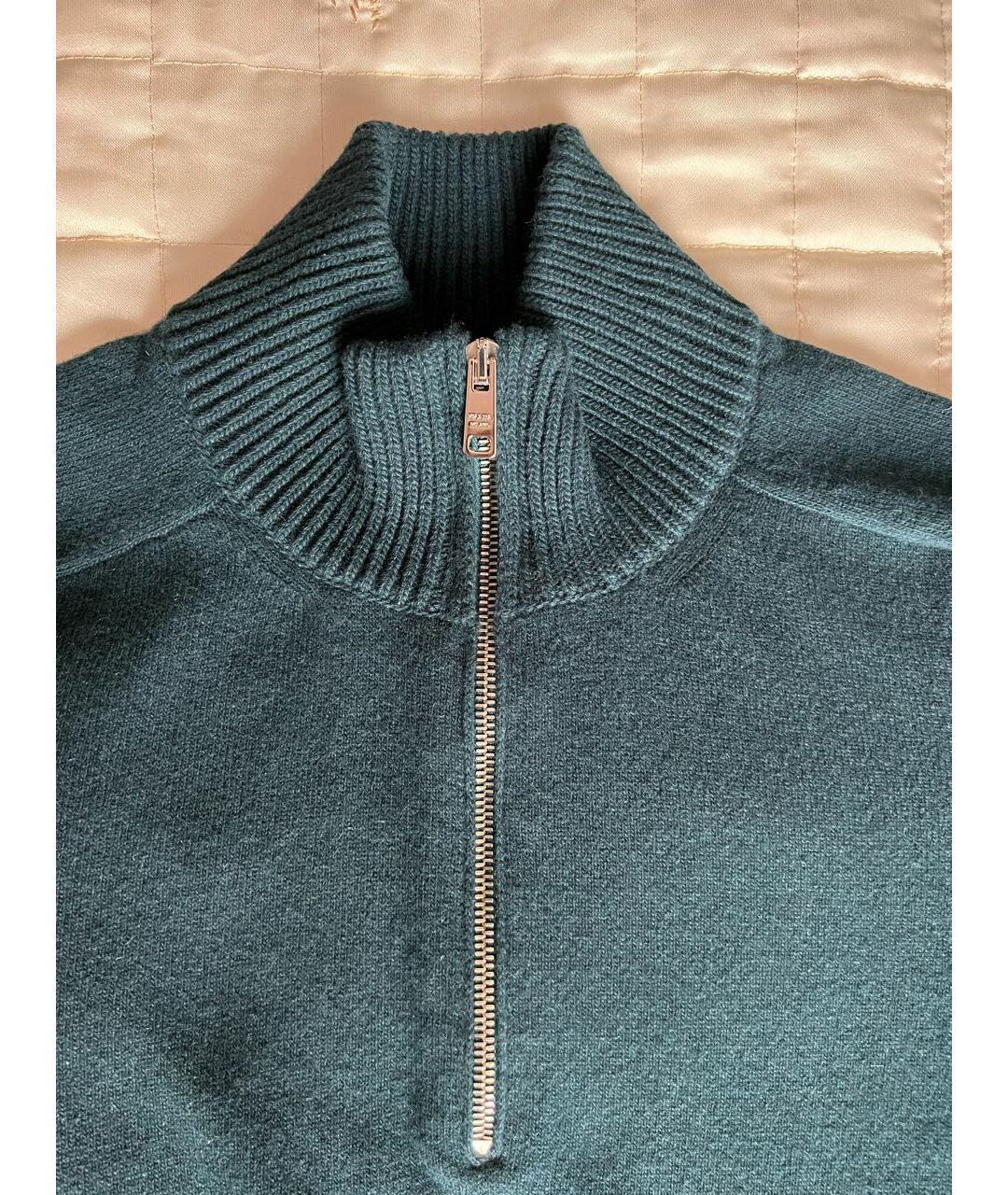PRADA Зеленый шерстяной джемпер / свитер, фото 3