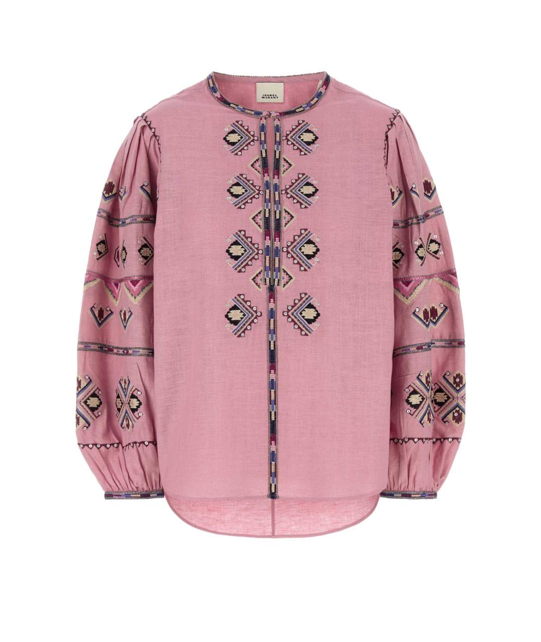 ISABEL MARANT Розовая шелковая рубашка, фото 1