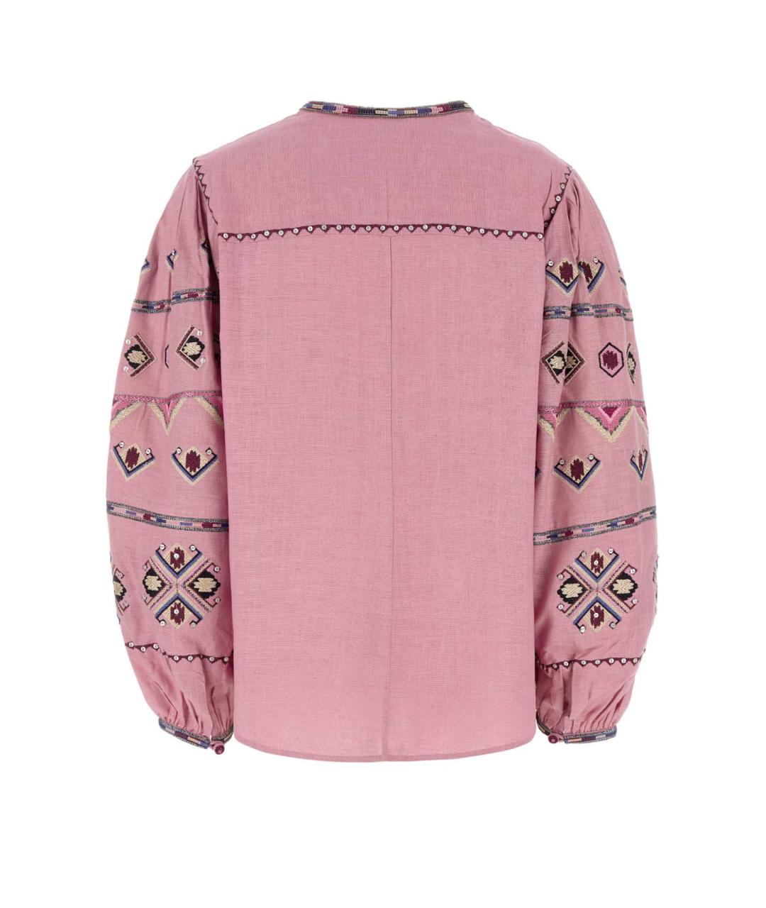 ISABEL MARANT Розовая шелковая рубашка, фото 2