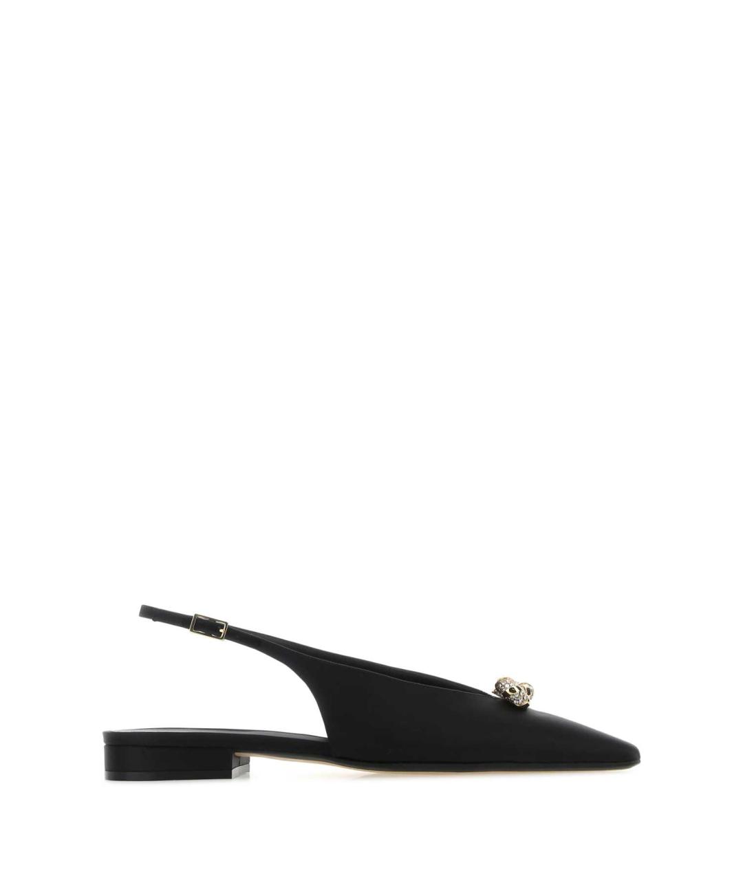 LANVIN Черные текстильные балетки, фото 1
