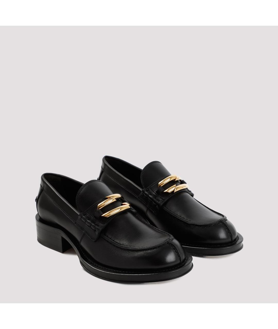 LANVIN Черные кожаные лоферы, фото 4