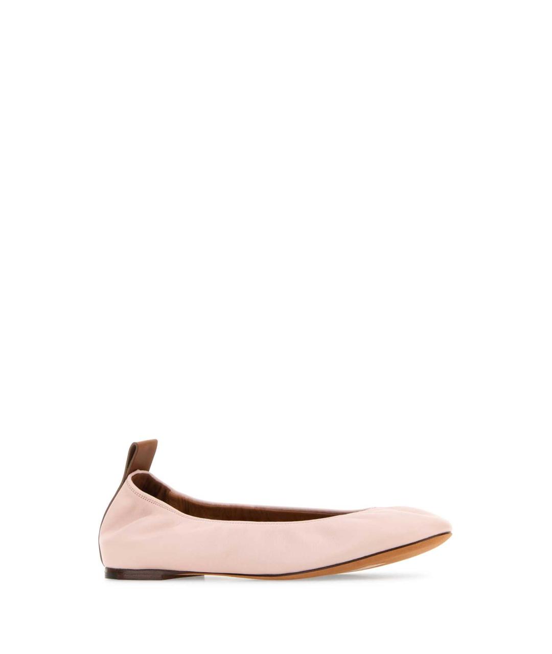 LANVIN Розовые кожаные балетки, фото 2