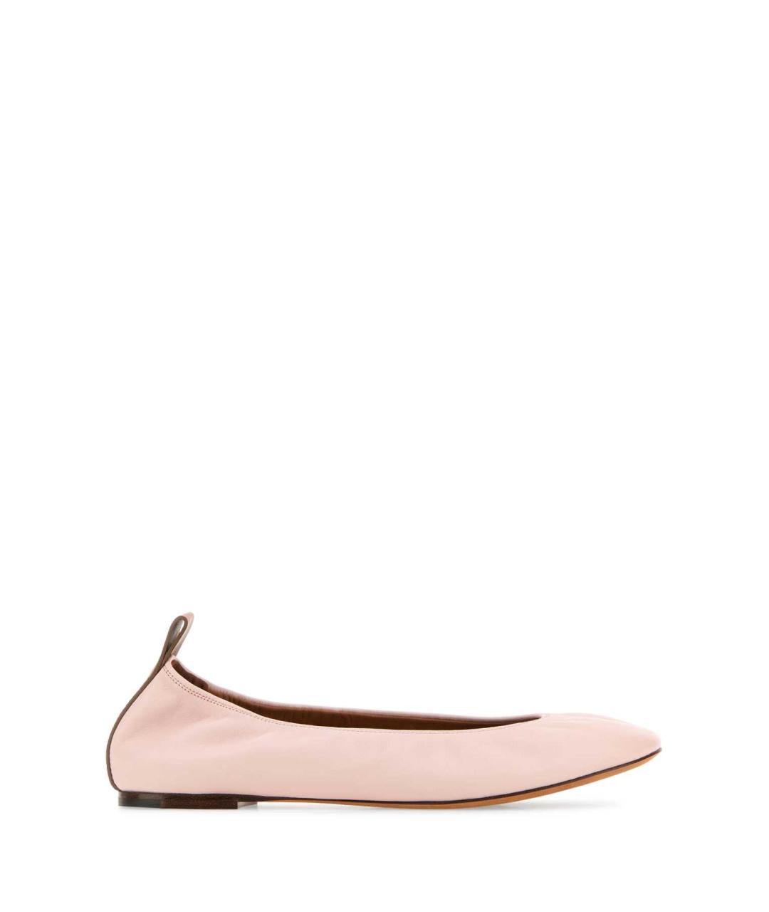 LANVIN Розовые кожаные балетки, фото 1