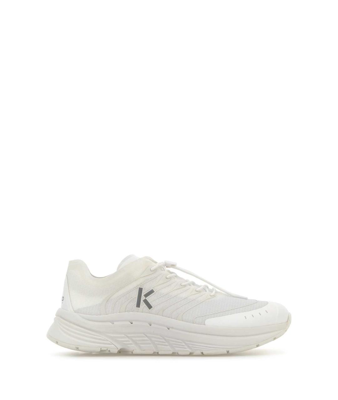 KENZO Белые синтетические низкие кроссовки / кеды, фото 1