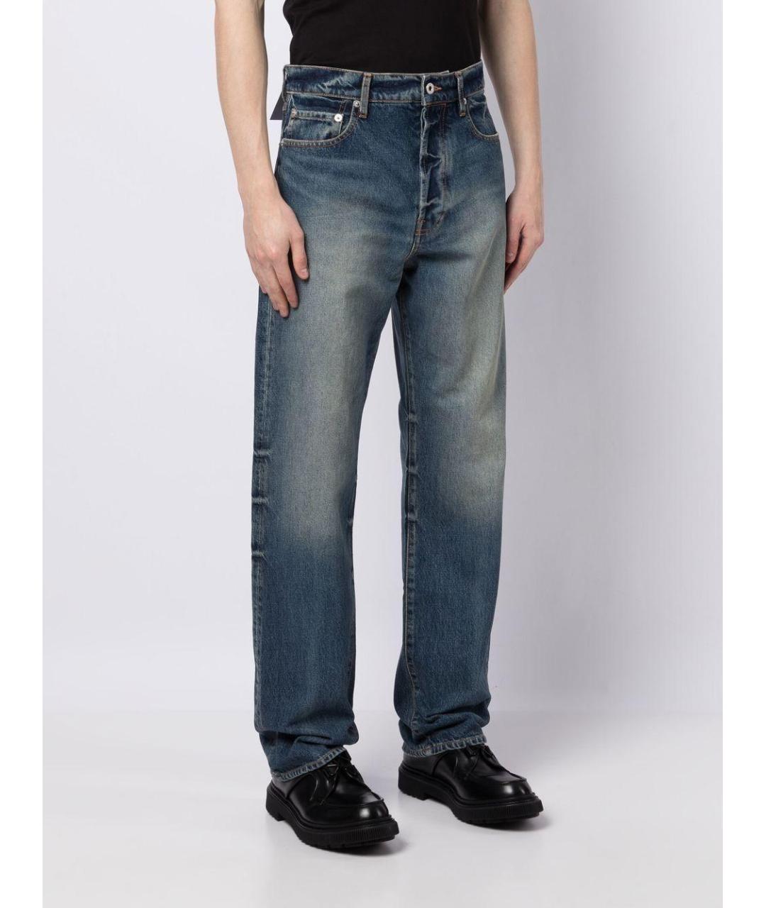 KENZO Синие прямые джинсы, фото 3