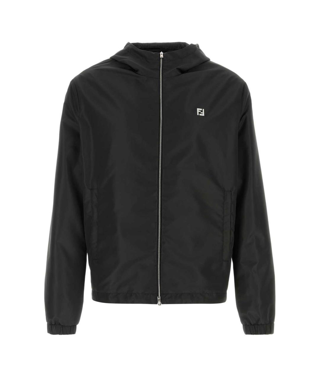 FENDI Черная полиэстеровая куртка, фото 1