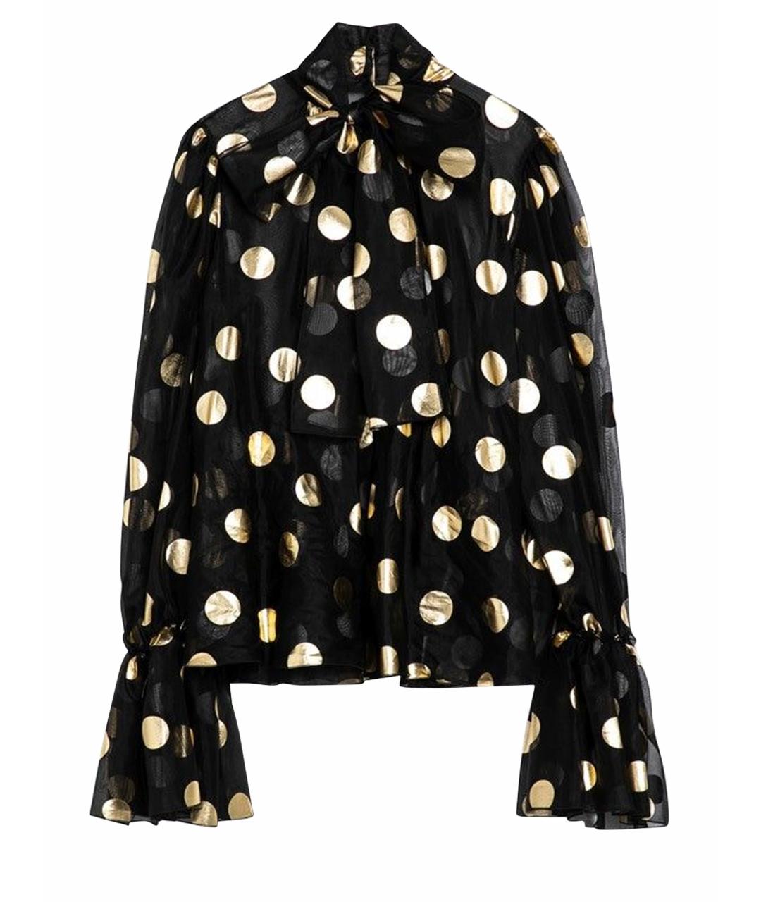 DOLCE&GABBANA Черная шелковая блузы, фото 1