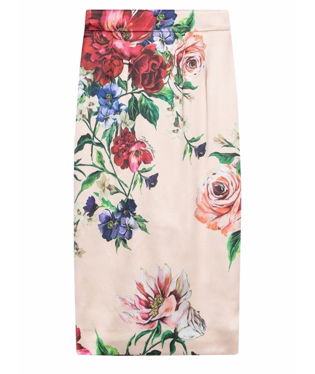 DOLCE&GABBANA Мульти вискозная юбка миди, фото 1
