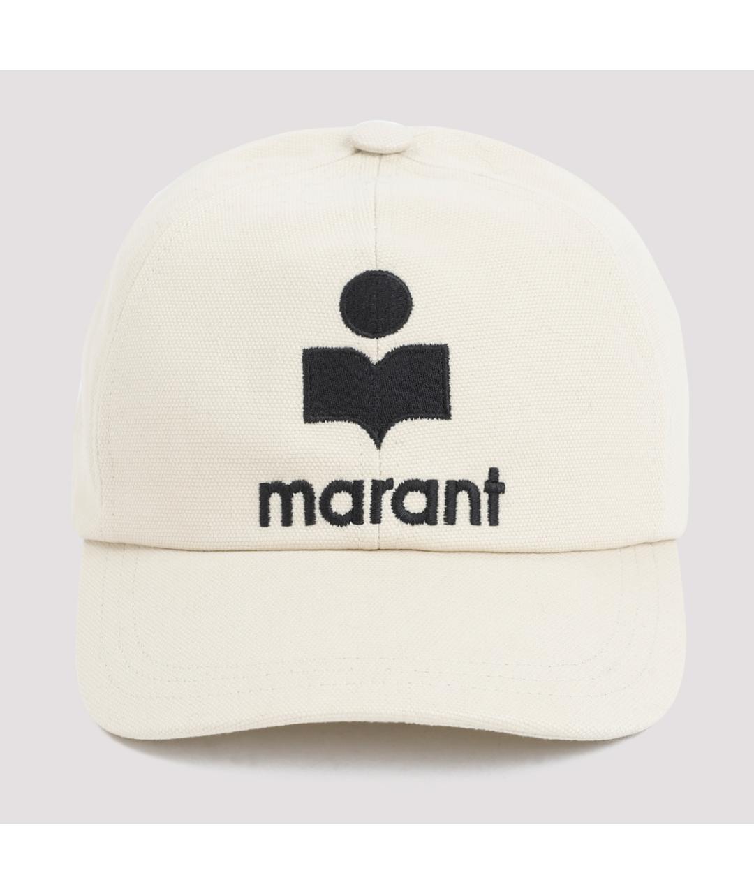ISABEL MARANT Бежевая хлопковая кепка, фото 2