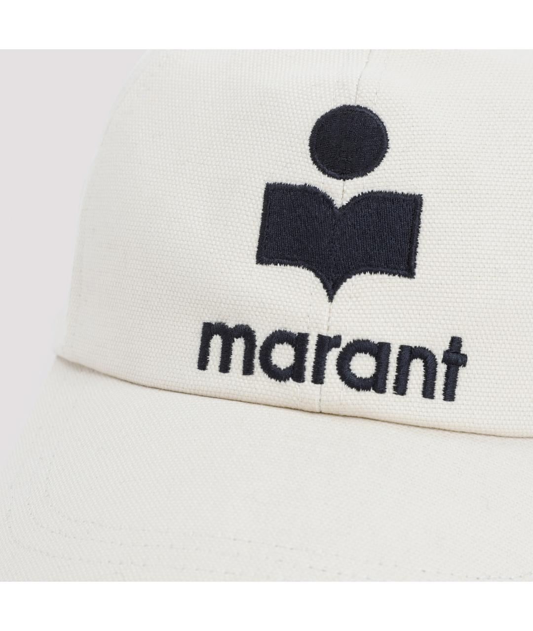 ISABEL MARANT Бежевая хлопковая кепка, фото 4