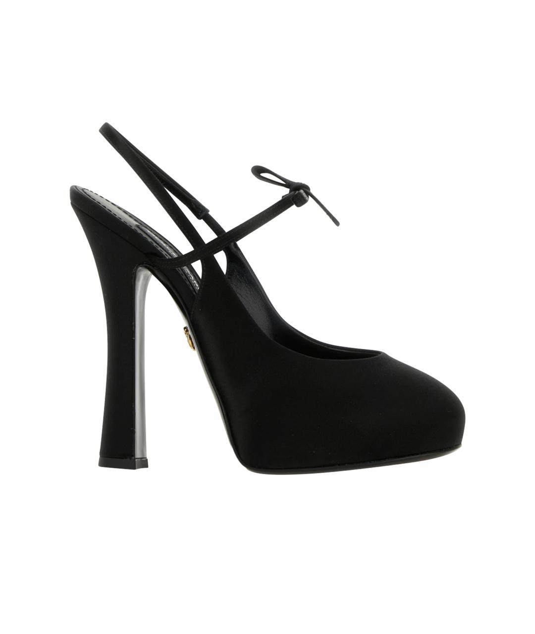 DOLCE&GABBANA Черные текстильные туфли, фото 1