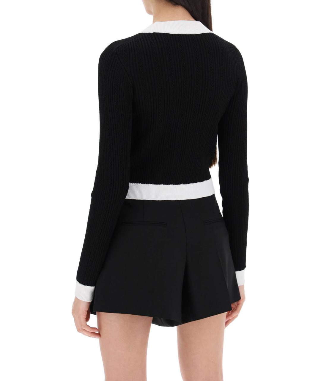 BALMAIN Черный вискозный кардиган, фото 3