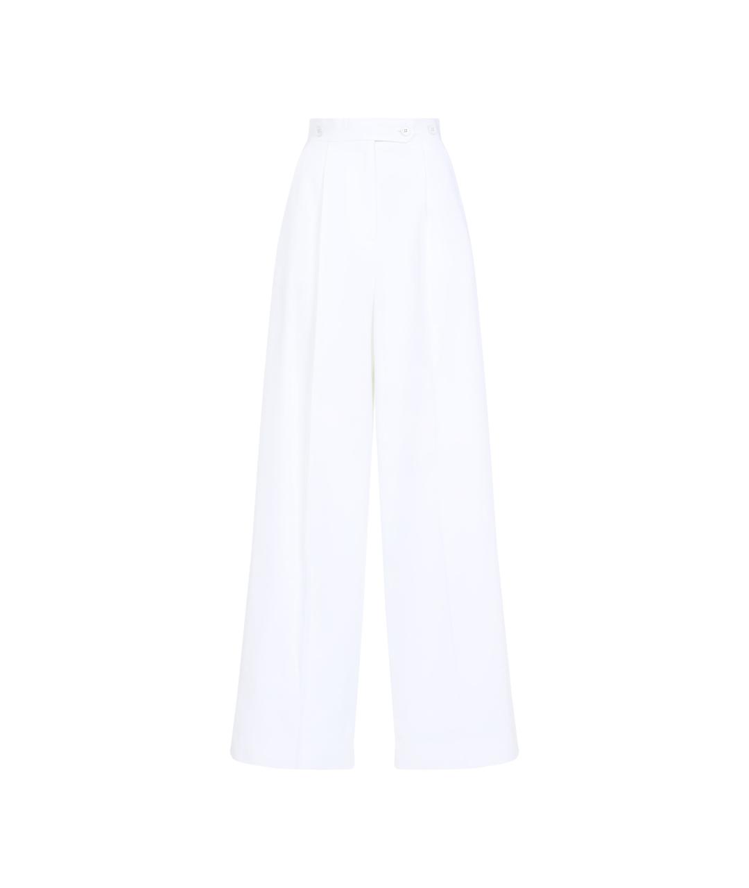 GIVENCHY Белые хлопковые прямые брюки, фото 1