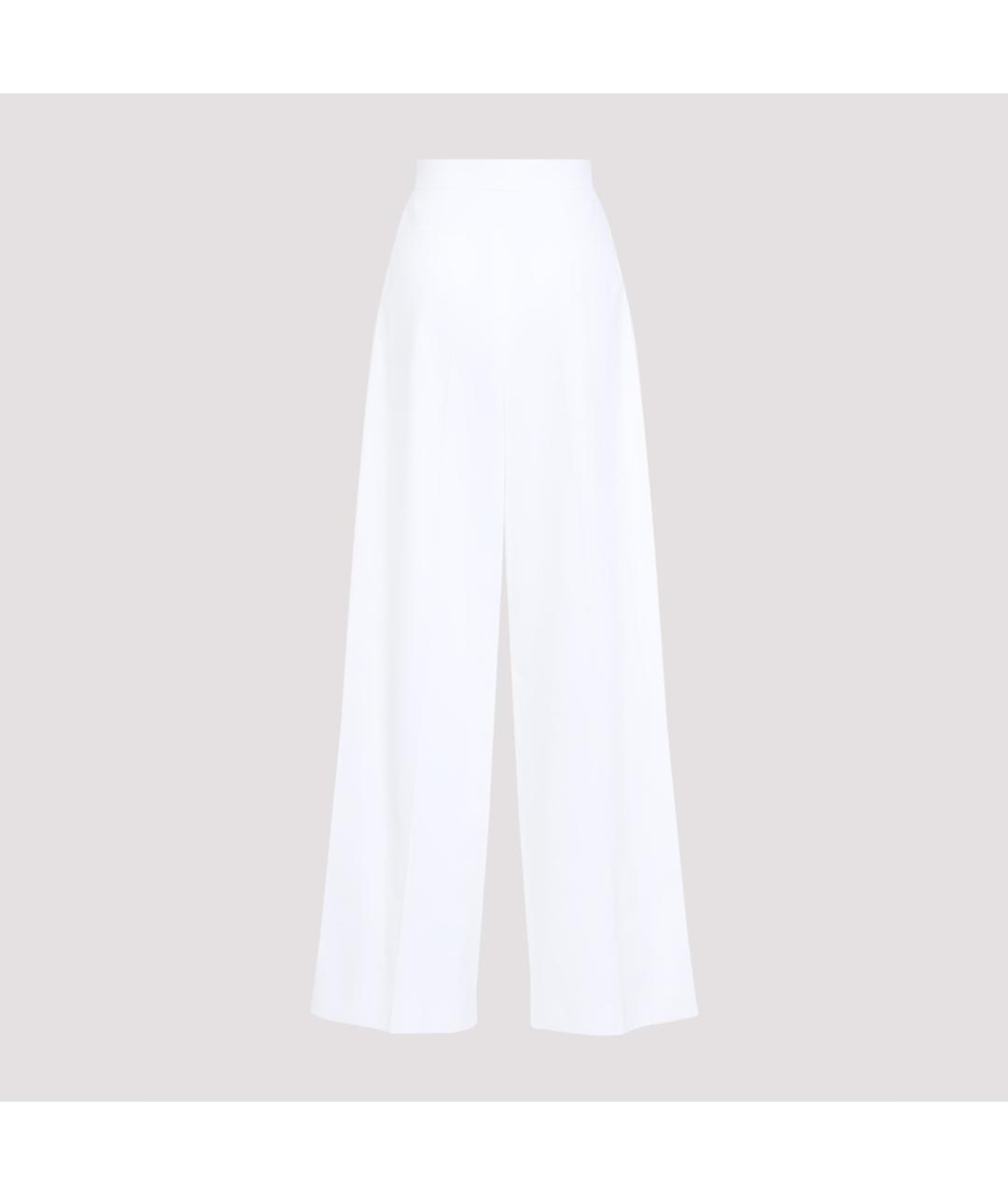 GIVENCHY Белые хлопковые прямые брюки, фото 3