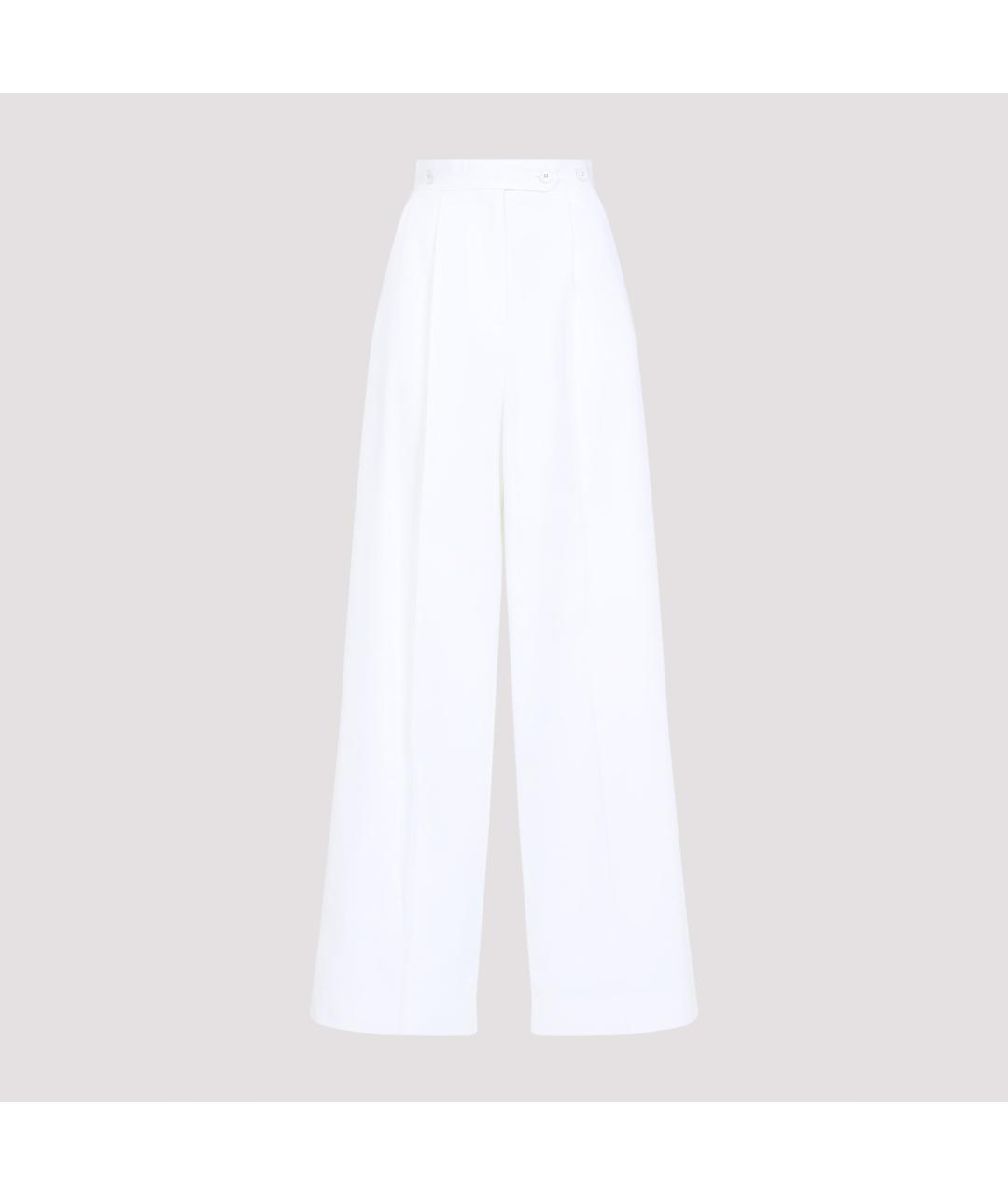 GIVENCHY Белые хлопковые прямые брюки, фото 2