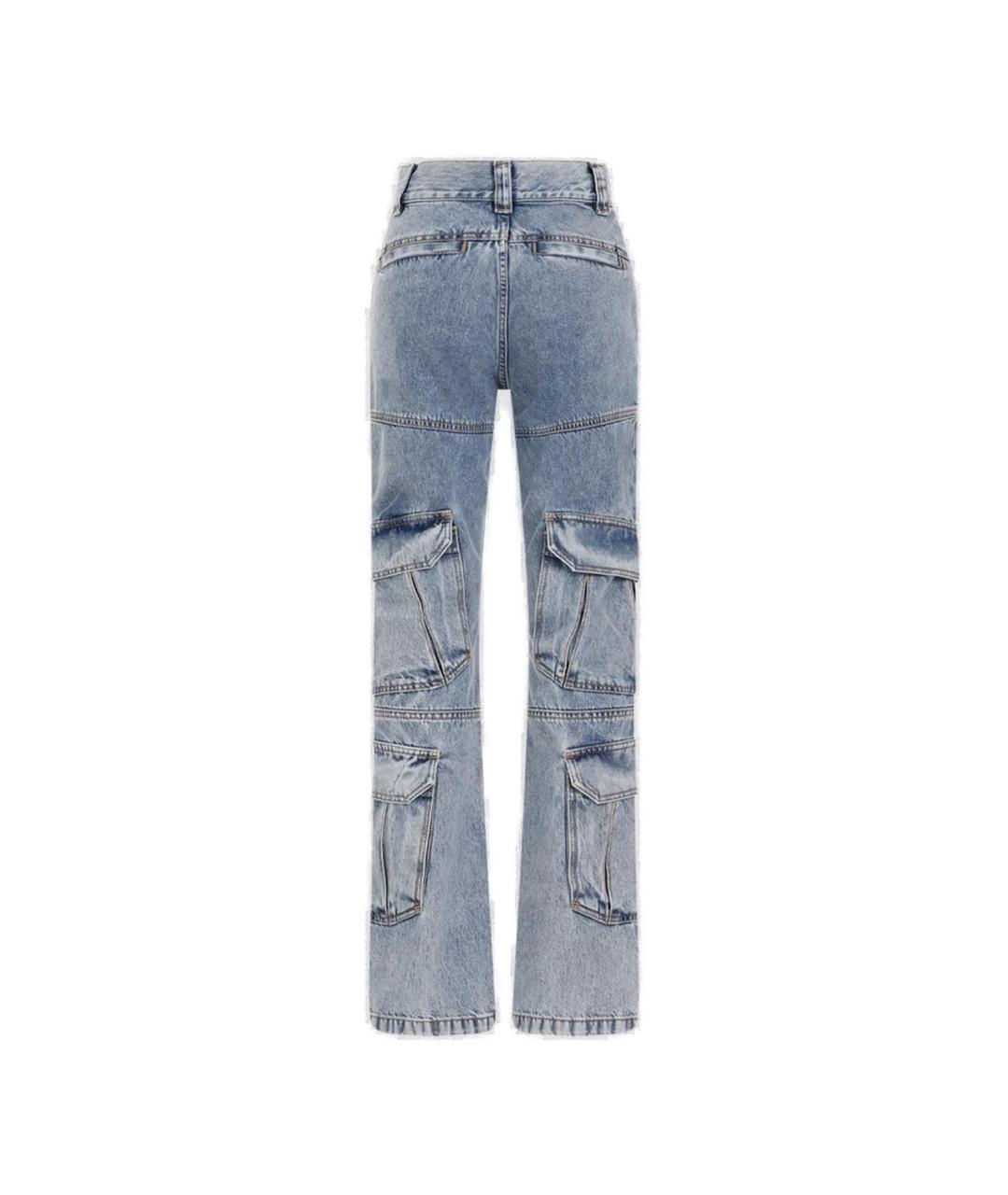 GIVENCHY Голубые хлопковые прямые джинсы, фото 2