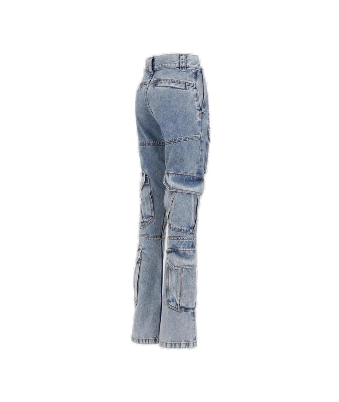 GIVENCHY Голубые хлопковые прямые джинсы, фото 3