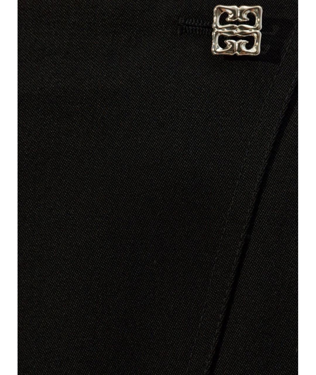 GIVENCHY Черная шерстяная юбка мини, фото 5