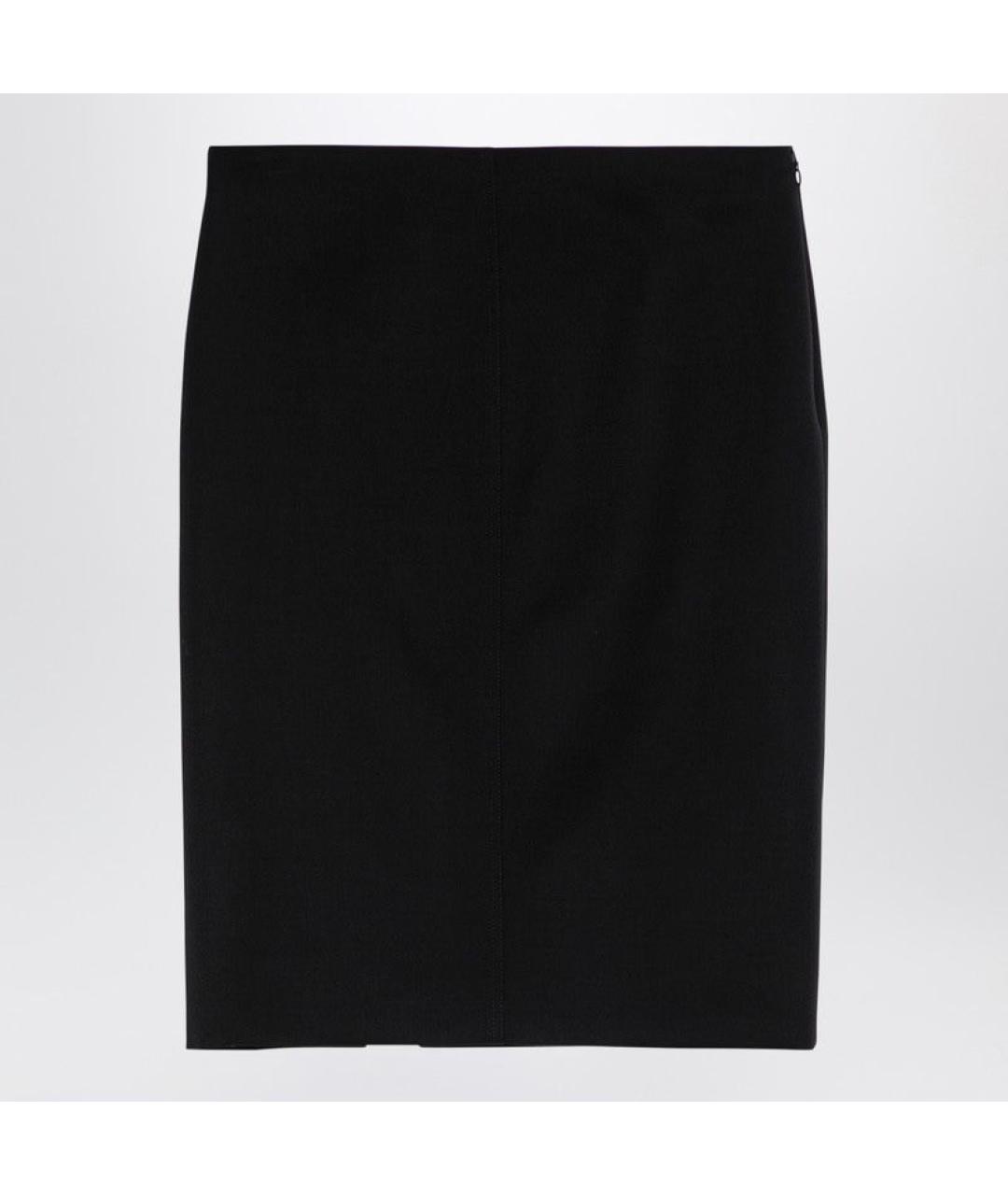 GIVENCHY Черная шерстяная юбка мини, фото 2
