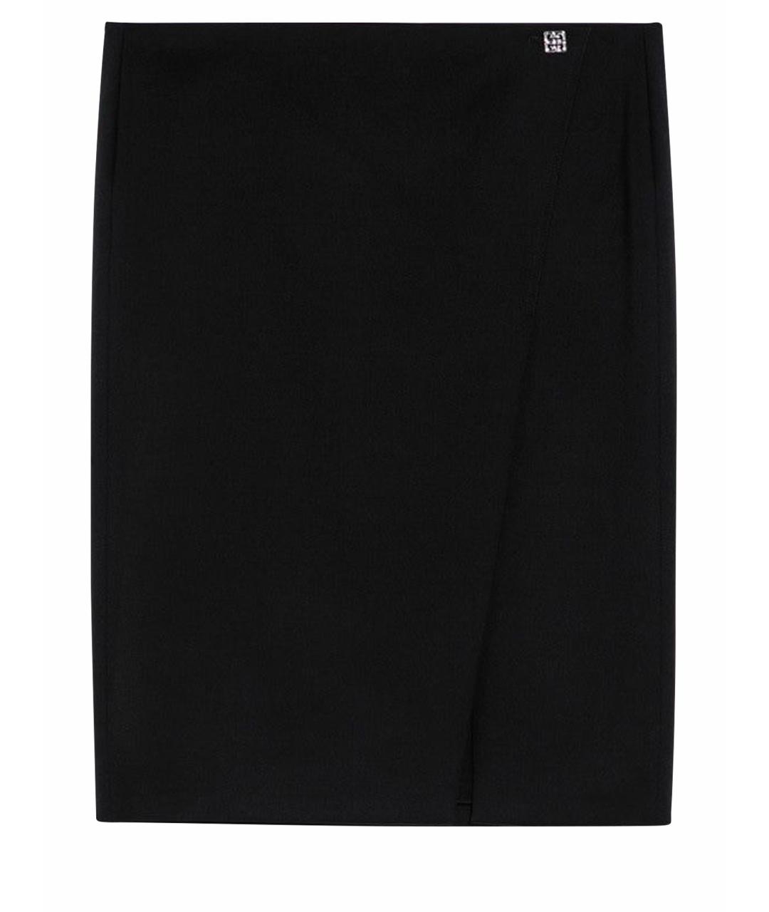 GIVENCHY Черная шерстяная юбка мини, фото 1