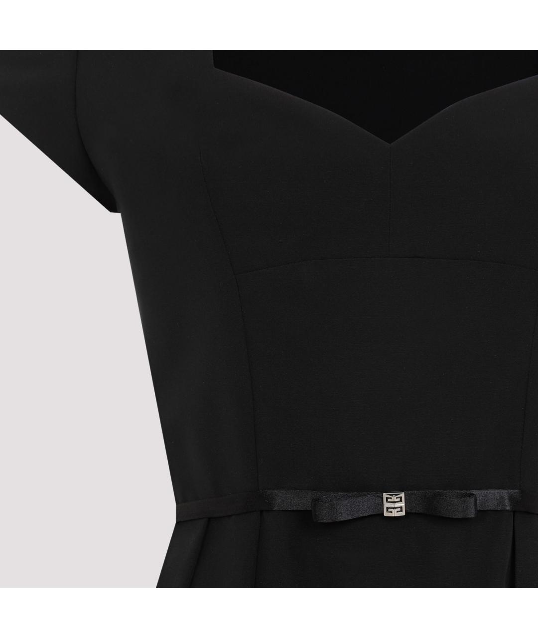 GIVENCHY Черное полиэстеровое повседневное платье, фото 4
