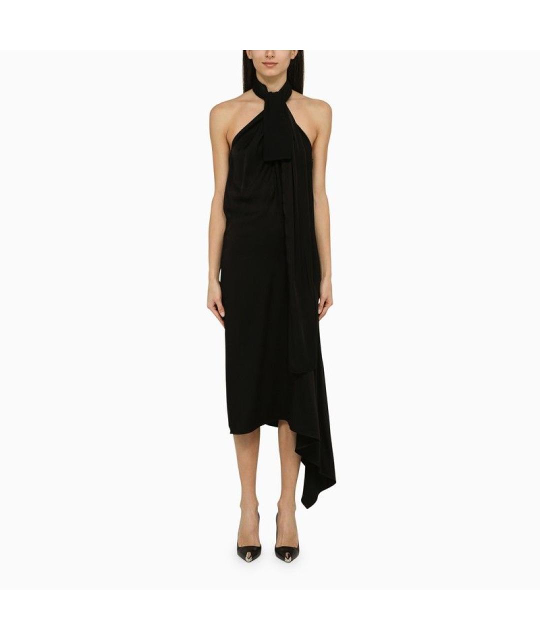 GIVENCHY Черное вискозное повседневное платье, фото 2