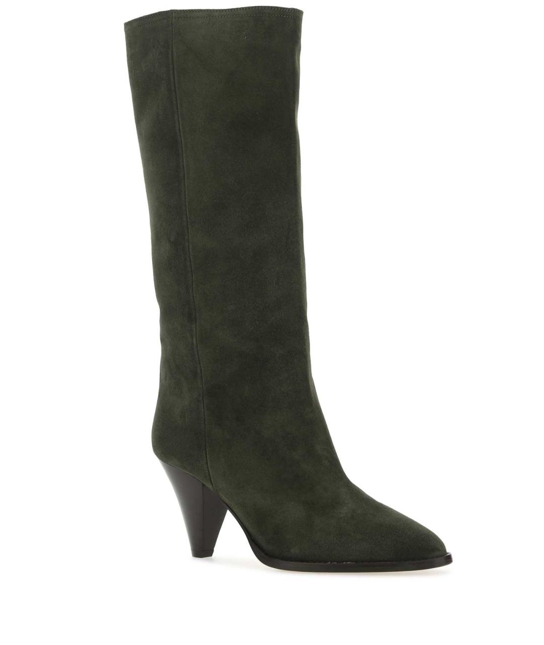 ISABEL MARANT Зеленые кожаные сапоги, фото 2