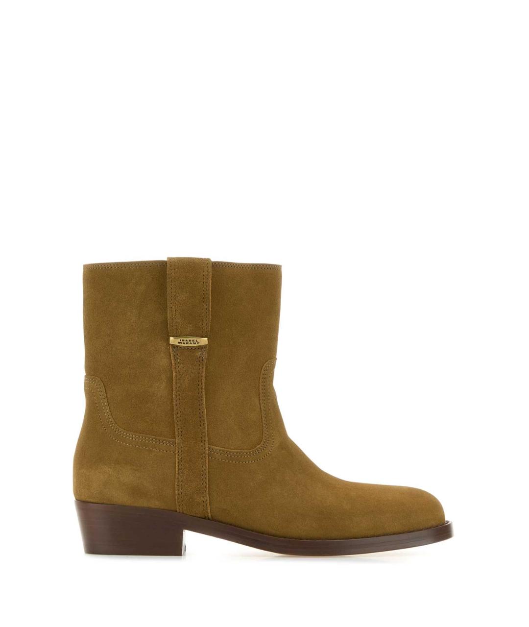 ISABEL MARANT Бежевые кожаные полусапоги, фото 1