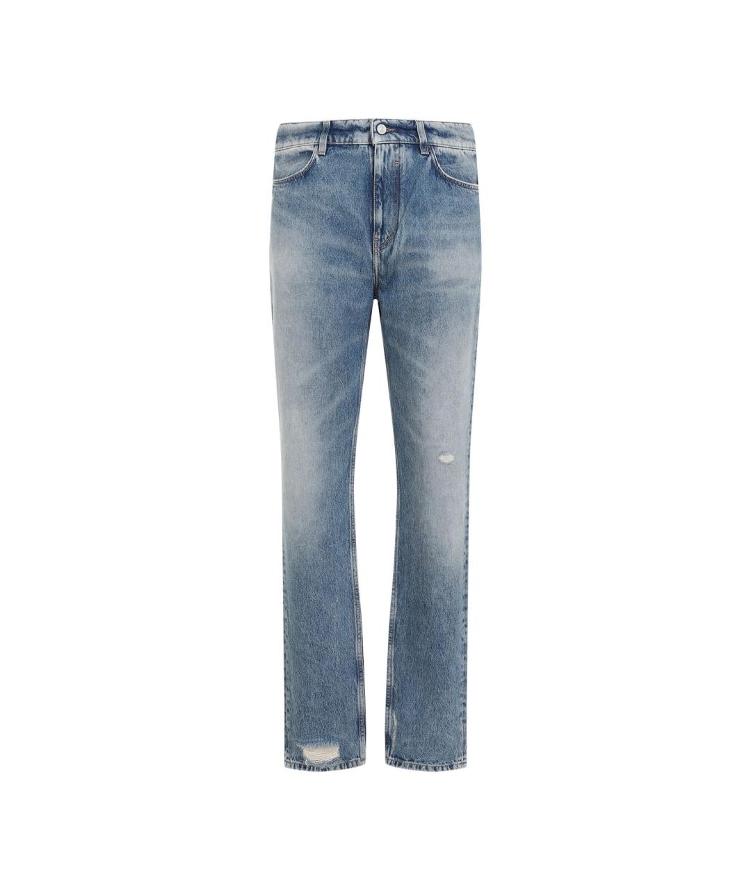 GIVENCHY Голубые хлопковые прямые джинсы, фото 1