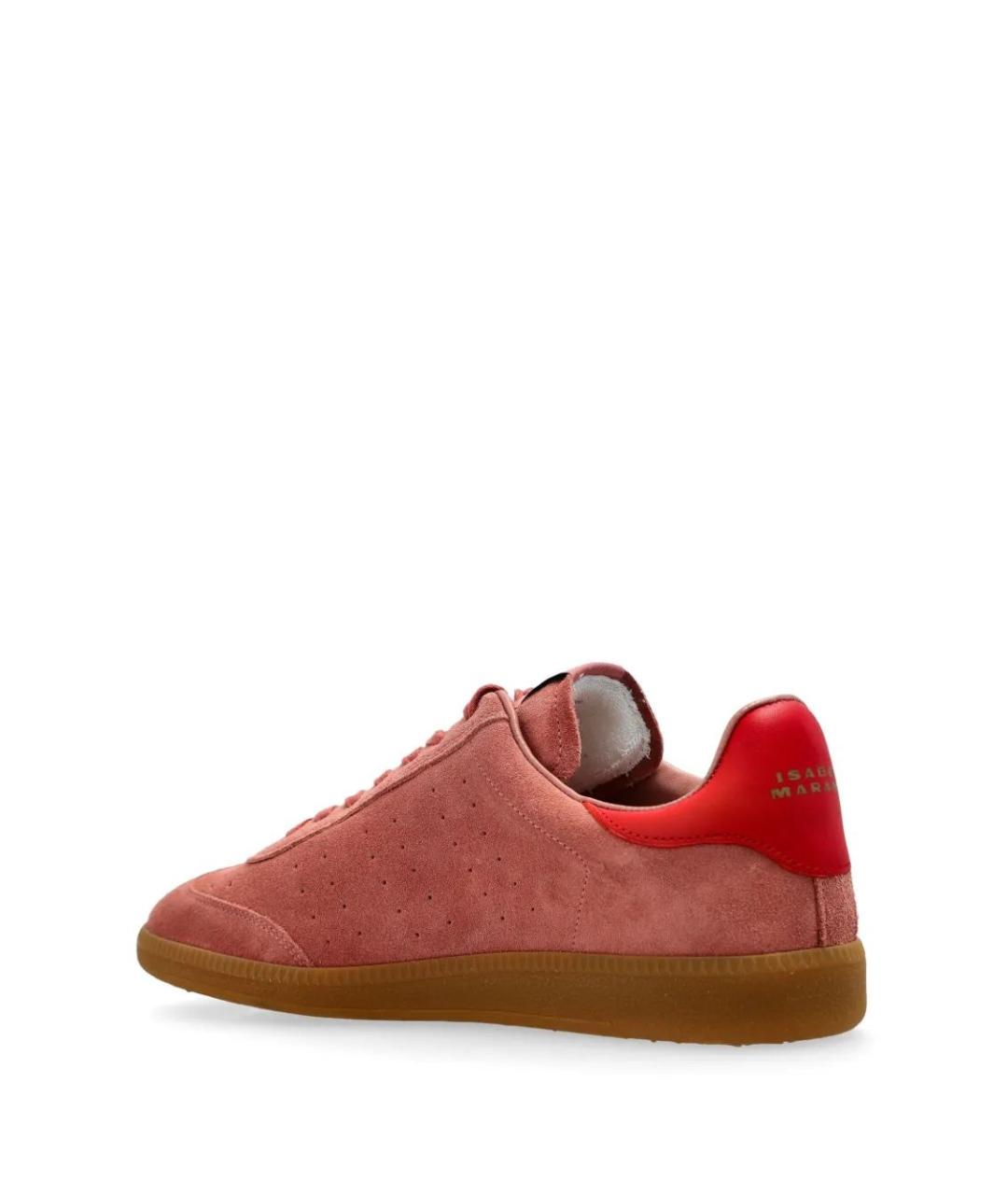 ISABEL MARANT Розовые кожаные кроссовки, фото 3