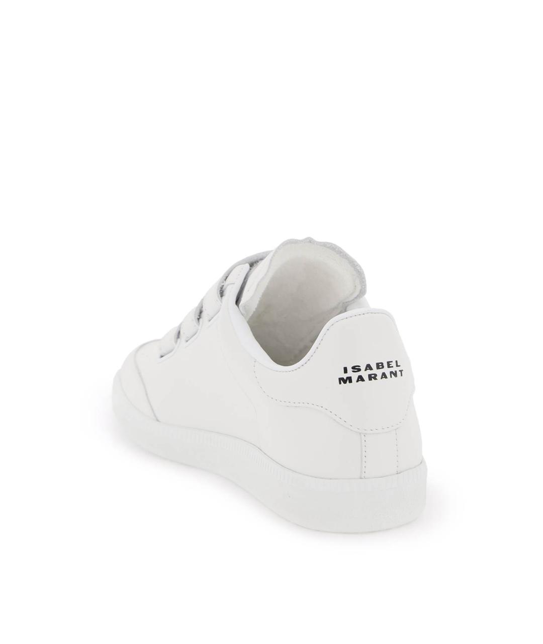 ISABEL MARANT ETOILE Белые кожаные кроссовки, фото 4