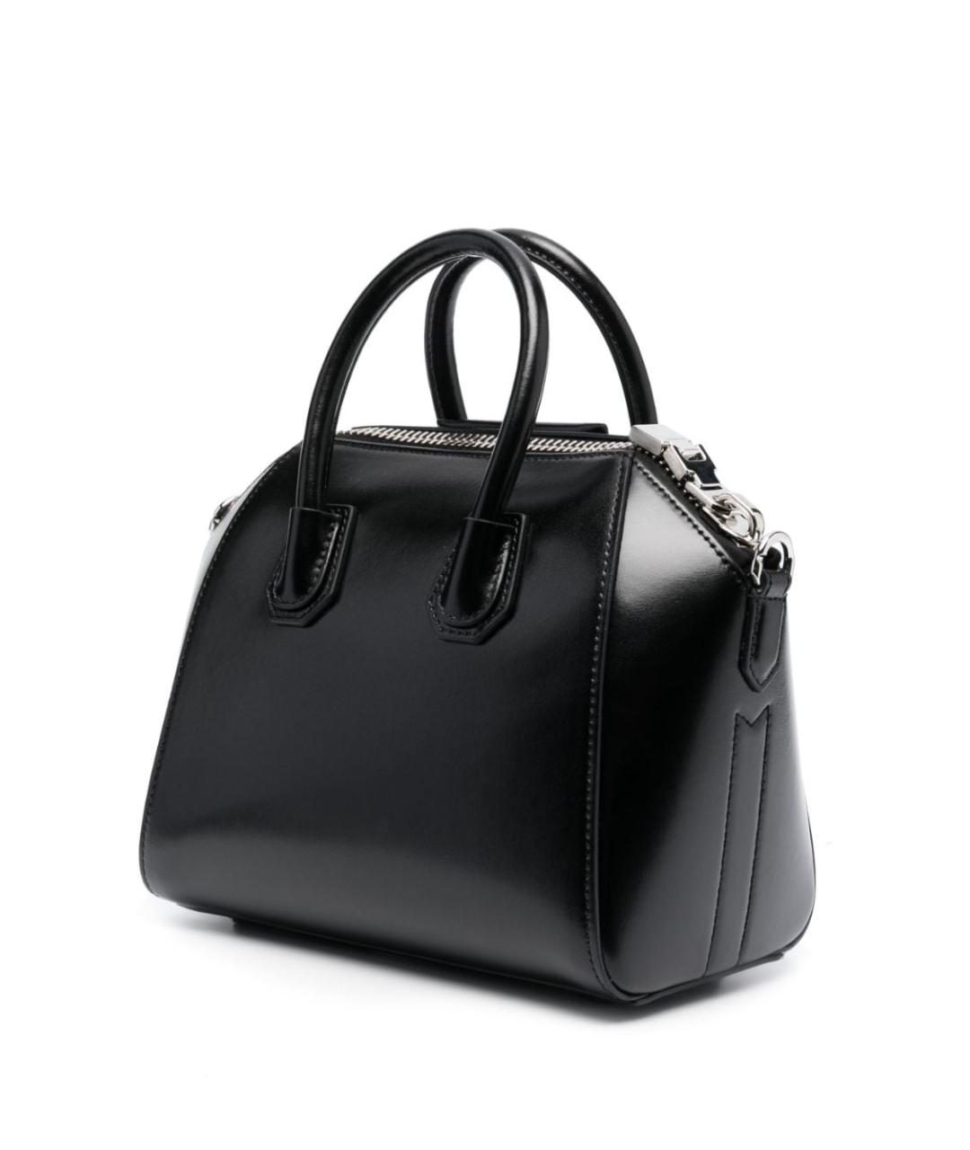 GIVENCHY Черная кожаная сумка с короткими ручками, фото 2
