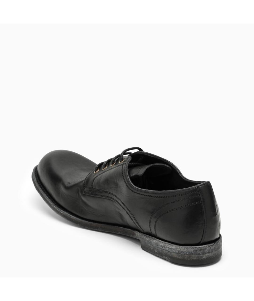 DOLCE&GABBANA Черные кожаные туфли, фото 4
