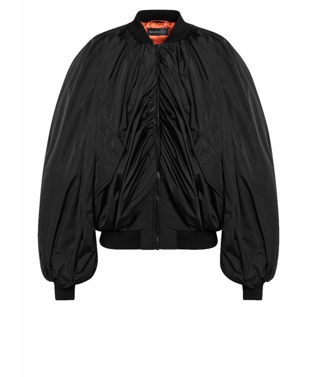 BALENCIAGA Черная полиэстеровая куртка, фото 1